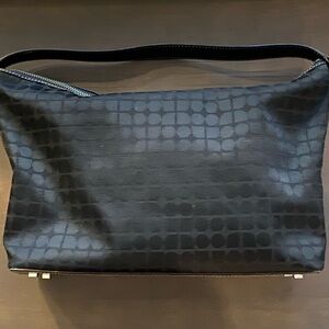 Kate Spade Black Embossed Shoulder Bag